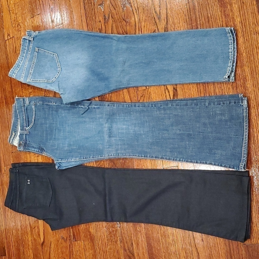 Habitual Women's Flare Jeans Trio - Black and Two Blues